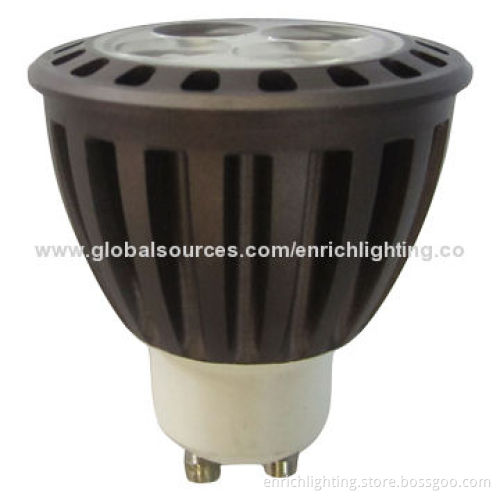 4W LED Spotlight with High-efficiency, Made of Aluminum Housing, 85-265V AC Input Voltages